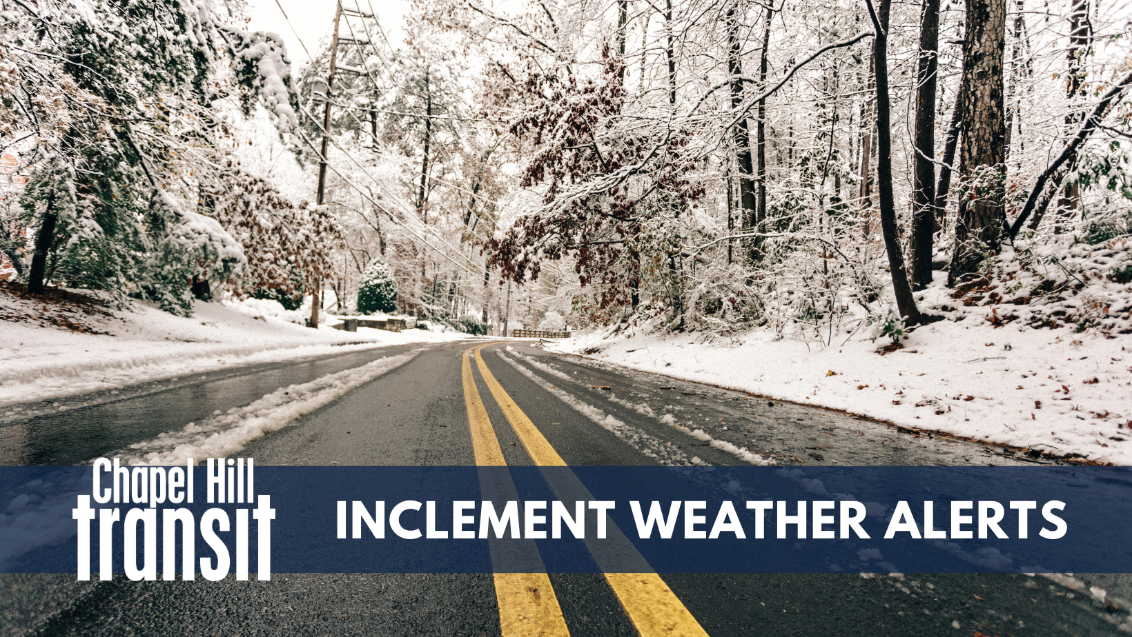 Inclement Weather website header