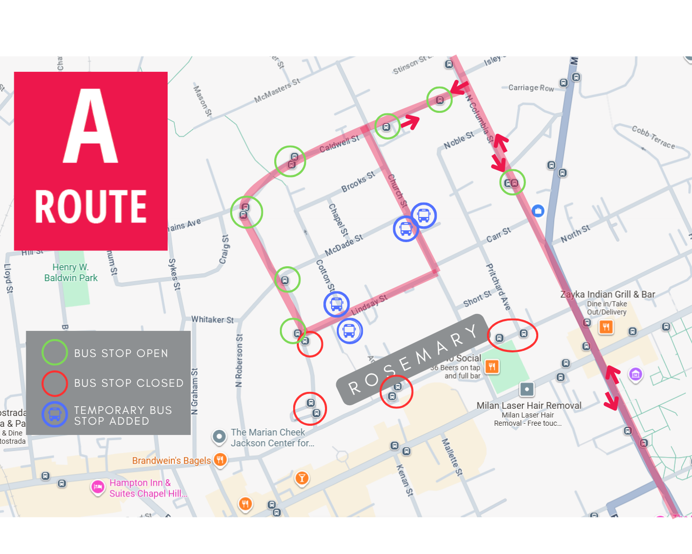 OWASA Detour user map